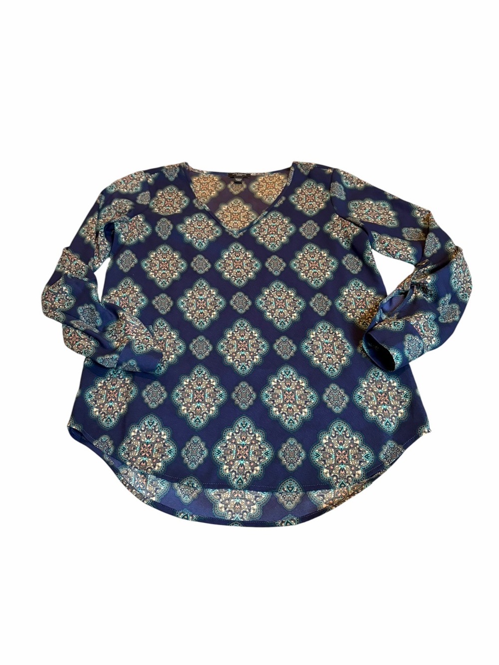 ANN TAYLOR medallion print blouse